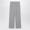 Weekend Max Mara Light grey cotton-fleece trousers