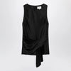 LouLou De Saison Black draped Fonda top