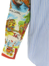 Comme Des Garcons Shirt Patterned Sleeve Shirt