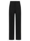 Fendi Black Wool And Mohair Pants