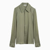 Ami Paris Olive green silk shirt