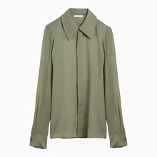  Ami Paris Olive green silk shirt