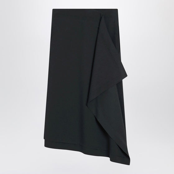 Ami Paris Anthracite grey wool skirt