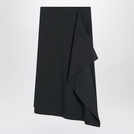 Ami Paris Anthracite grey wool skirt