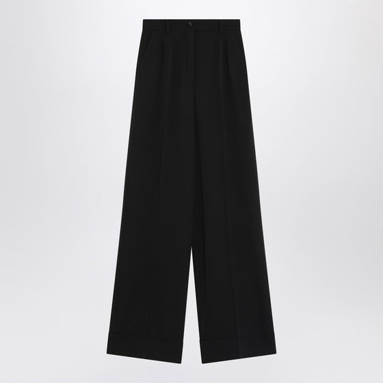Dolce & Gabbana Dolce&Gabbana Black wool-blend trousers
