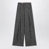 Dolce & Gabbana Dolce&Gabbana Wide dark grey striped trousers