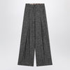 Dolce & Gabbana Dolce&Gabbana Wide dark grey striped trousers