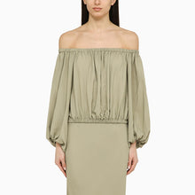  Federica Tosi Sage silk blend top