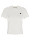 Ami Paris Ami De Coeur Cropped T-shirt