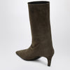 Jude Cave boots in cocoa suede leather