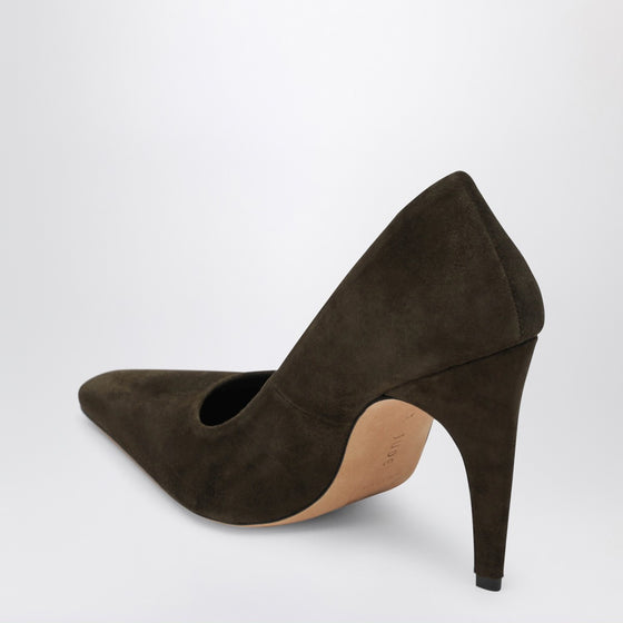 Jude Fame pumps in khaki suede leather