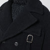 Durazzi Milano Dark grey mélange wool coat
