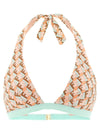 Fendi Ff Waves Bikini Top