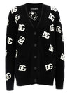 Dolce & Gabbana Jacquard Logo Cardigan