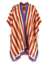 Fendi Pequin Print Poncho