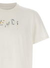 Fendi Logo Embroidery T-shirt