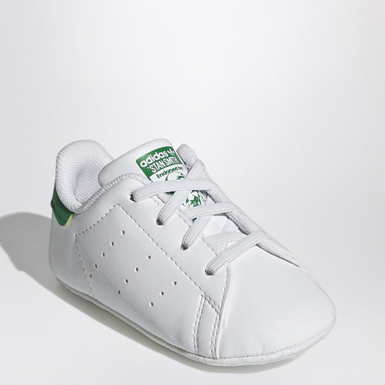 adidas Originals White/green Stan Smith Crib sneakers