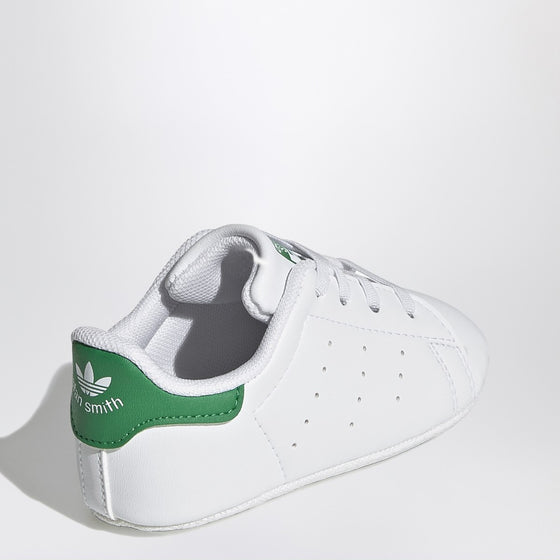 adidas Originals White/green Stan Smith Crib sneakers