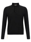 Fendi Yellow Stitching Polo Shirt With Visible Thread
