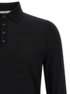 Fendi Yellow Stitching Polo Shirt With Visible Thread