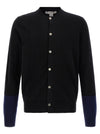 Comme Des Garcons Shirt Color-block Detail Cardigan