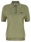 Fendi Shiny Viscose Polo Shirt