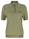 Fendi Shiny Viscose Polo Shirt