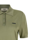 Fendi Shiny Viscose Polo Shirt