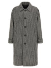 Dolce & Gabbana Chevron Wool Coat