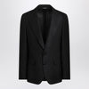 Dolce & Gabbana Dolce&Gabbana Black single-breasted linen jacket