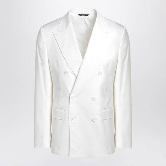 Dolce & Gabbana Dolce&Gabbana White single-breasted cotton jacket