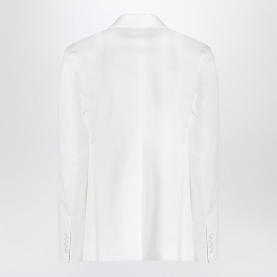 Dolce & Gabbana Dolce&Gabbana White single-breasted cotton jacket