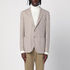 Santaniello Beige wool-blend single-breasted jacket
