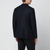Santaniello Navy blue single-breasted wool jacket