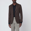 Santaniello Brown jacket in Prince of Wales check