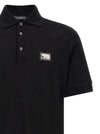 Dolce & Gabbana Logo Plate Polo Shirt
