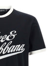 Dolce & Gabbana Velvet Logo T-shirt