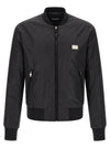 Dolce & Gabbana Logo Plaque Bomber Jacket
