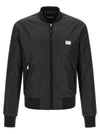Dolce & Gabbana Logo Plaque Bomber Jacket