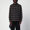Destin Check pattern wool and cashmere overshirt