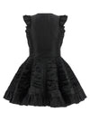 Giovanni Bedin Black Ruffle Dress