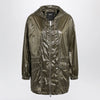 Herno Laminar Olive green shiny nylon parka