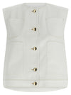 Fabiana Filippi Denim And Knit Vest