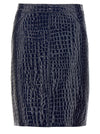Tom Ford Croc Print Skirt