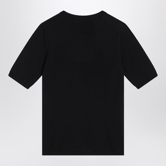 Max Mara Blue crew neck sweater in wool