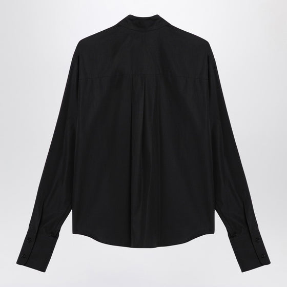 Sportmax Black popeline Gesso shirt