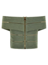 Balmain Off-the-shoulder Crop Top