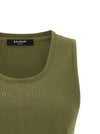 Balmain Logo Embroidery Tank Top