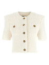 Balmain Cardigan Tweed Plumetis