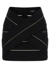 Balmain V-shaped Waist Skirt